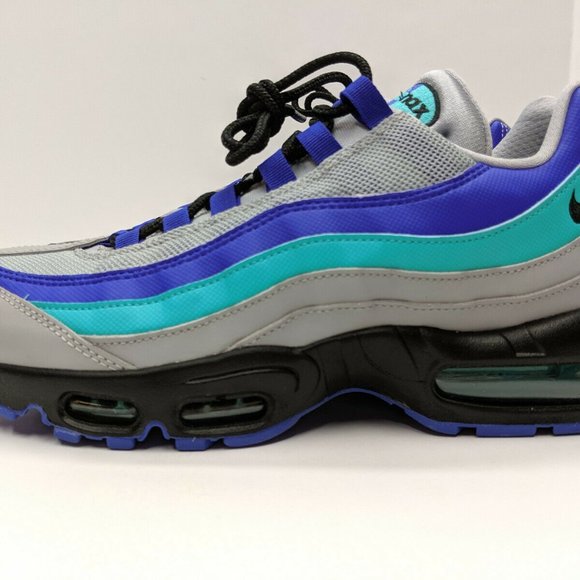 Nike Air Max 95 OG Grey Black Indigo Burst NIB - Picture 5 of 8